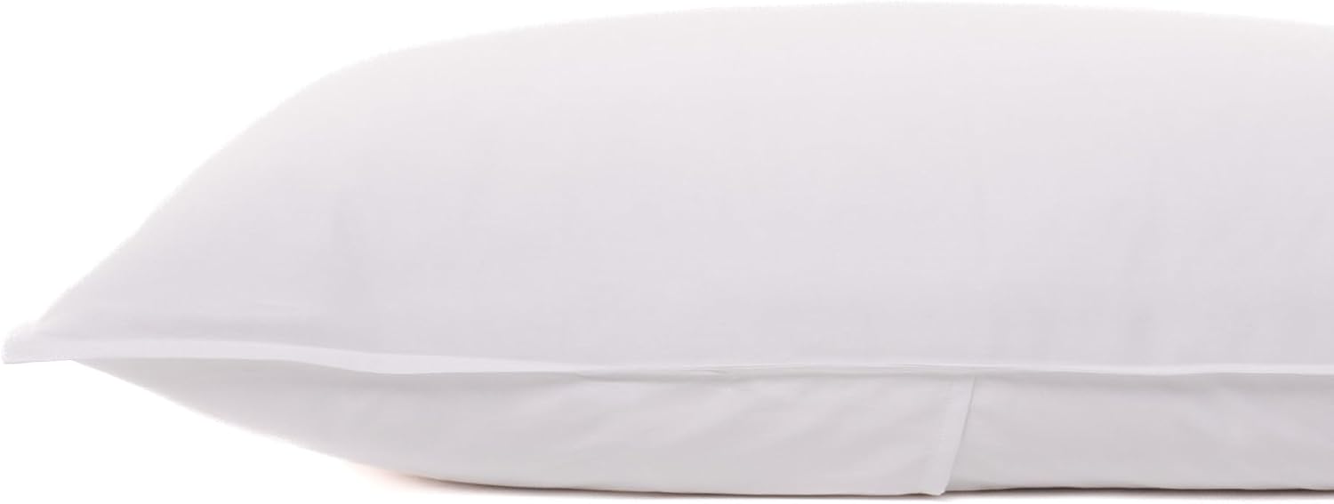 Canadian Down & Feather Co. Queen Pillowcase Set - 300 TC Cotton Pillowcases Soft Breathable 20" x 30" Pillowcases (Classic White, Queen)
