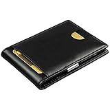 ➕ DISEÑO ELEGANTE: versátil y atractiva cartera RFID que puede combinarse tanto con un conjunto de traje y corbata como con un atuendo deportivo. Estupendo accesorio para caballero o chico joven.