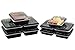 Meal Prep Containers (12/28oz, 10 Count Black)