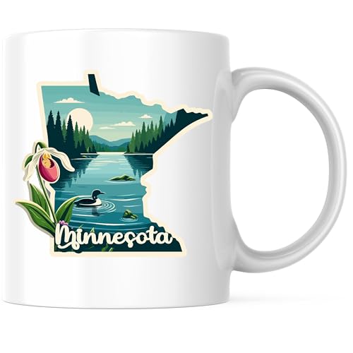 Minnesota State Shape Coffee Mug - MN State Mug - Choose