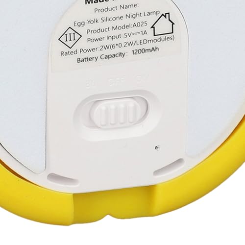 Lámpara de noche silicona forma huevo YWBL-WH miniatura 7