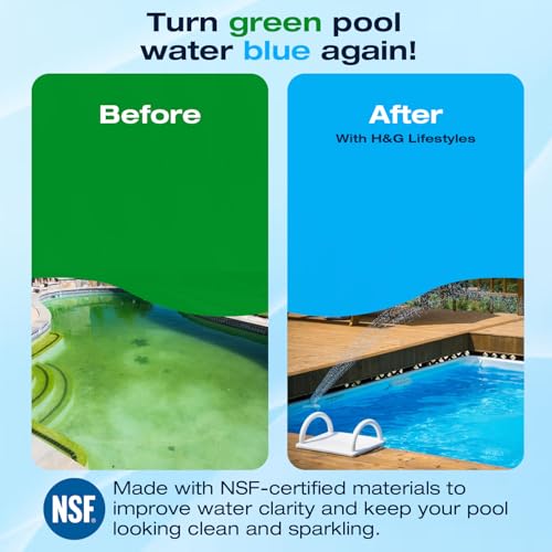 Image of H&G lifestyles 10 x 2.5 Replacement Water Filter Cartridge for Pools - KDF, GAC, Silver & Iron Removal Resin -Removes Iron Heavy Metal Odor Improve Water Taste