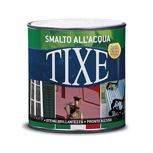 TIXE Smalto all'Acqua – Finitura Lucida e Resistente per Legno e Metallo, MARRONE OPACO 500 ML