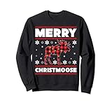 Merry Christmoose Sweatshirt Funny Moose Christmas Gifts