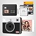KODAK Mini Shot 3 Retro 3x3” Instant Digital Camera & Photo Printer, 38 Sheets, 2-in-1 Portable Print Camera, Bluetooth Smartphone Printer for iOS & Android, 4PASS Dye Sublimation, White
