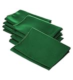 LA Linen 10-Pack Polyester Poplin Napkins, 18 by 18-Inch, Emerald Green