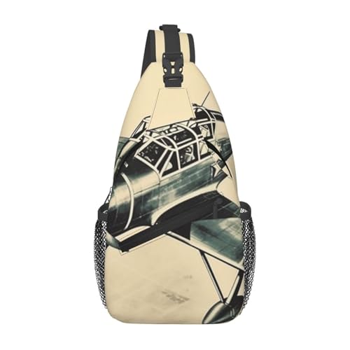 Bolso bandolera unisex negro para viaje y senderismo miniatura 1