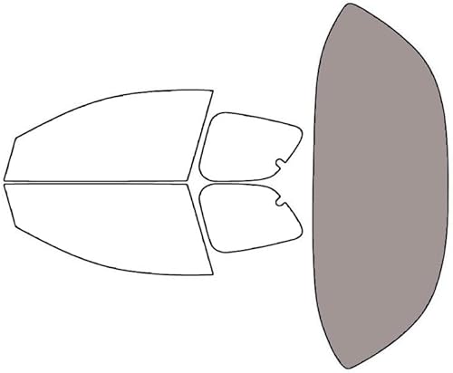 Miniatura 9 de Rvinyl Kit de tinte de ventana compatible con Mazda Rx-8 2004-2008 - Kit completo de precorte - 20%