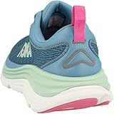 HOKA Womens Gaviota 5 Textile Synthetic Alpine Blue Jadeite Trainers 6 UK - Image 6