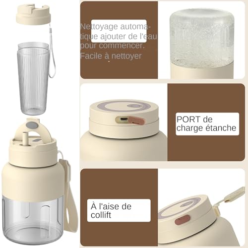 Tasse à jus portable 800ml pour vos pique-niques et matins actifs - 8