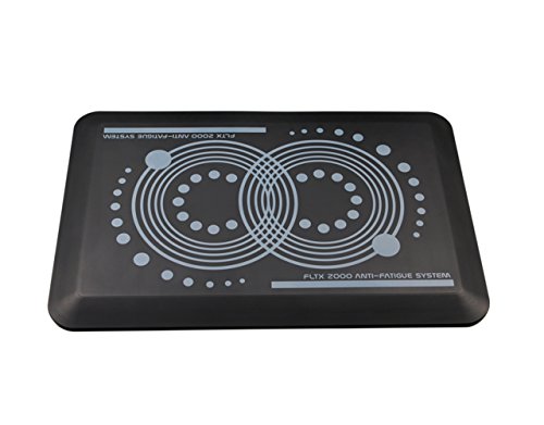 Tapis rectangulaire anti-fatigue Floortex Afs-tex 2000 noir carbone 40x60