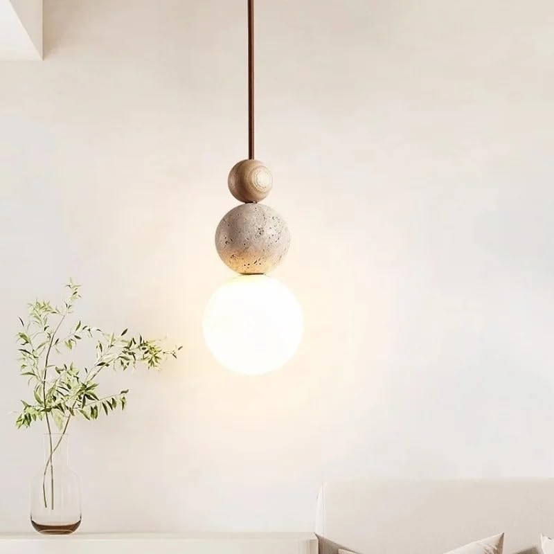 Lampe LED suspendue nordique en bois naturel de haute qualité pour intérieur