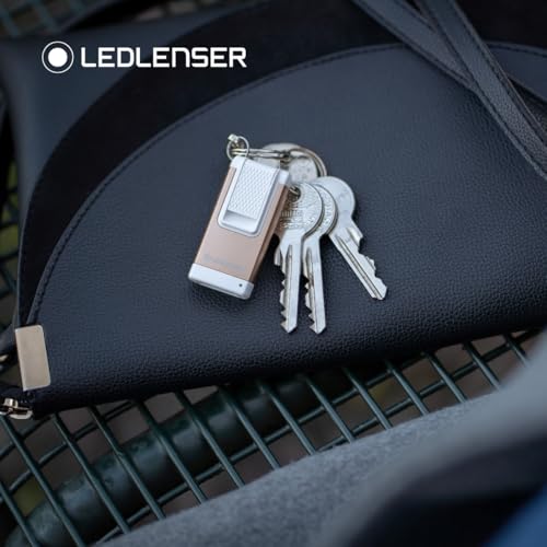 Ledlenser K6R Torcia Portachiavi, 400 Lumen, Ricaricabile, Con Interfaccia USB-A, Con Luce Rossa, Oro - 6