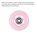 PATIKIL 70mm OD Inline Skate Wheels with Bearings, 4 Pack 82A Roller Skate Wheels Replacement Accessories for Single Row Skate Caster Board Indoor or Outdoor, Light Pink