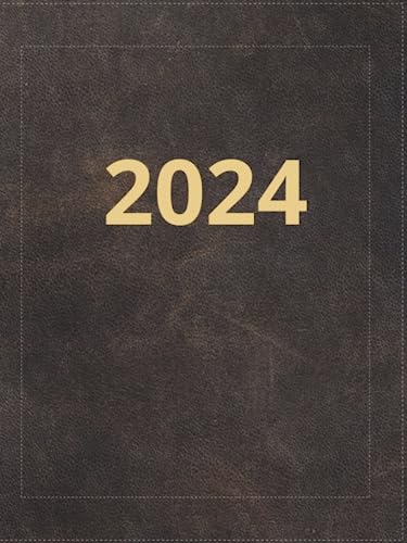 Agenda 2024: calendario giornaliera XXl , 12 mesi 2024 italiano grande, Un giorno per pagina