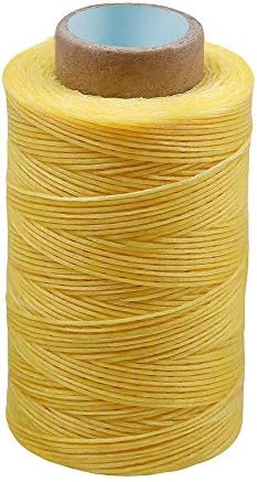 Colorful 284Yards Leather Sewing Waxed Thread-Practical Long Stitching Thread for Leather Craft DIY/Bookbinding/Shoe Repairing/Leather Projects