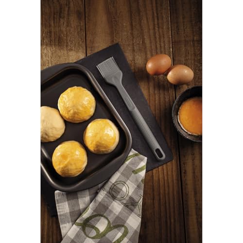 Image of Tramontina Softta Silicone Basting Brush - Grey, Heat Resistant to 210C - Ideal for Sauces, Marinades, Glazes, Butter - Baking, BBQ & Cooking Tool (Pack of 2)