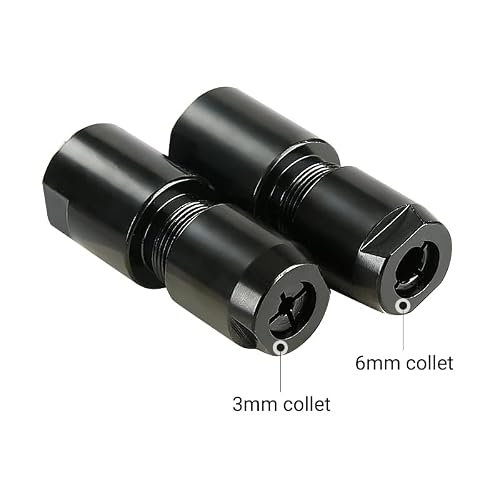 3mm&6mm Angle Grinder to Straight Chuck Adapter (5/8-11 Arbor) - Metal/Wood/Stone Grinding & Polishing - Compatible with Angle Grinders, Rotary Tools, Drills - Heavy Duty Conversion Kit (3mm+6mm) - Thumbnail 4
