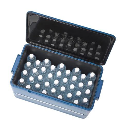 Image of Coleman Snap 'N Go 45-Quart Collapsible Hard Cooler, Portable Hard-Sided Cooler with Waterproof Removable Liner, Spacing-Saving & Quick Set Up, 55 Hours Cold, Sapphire Blue