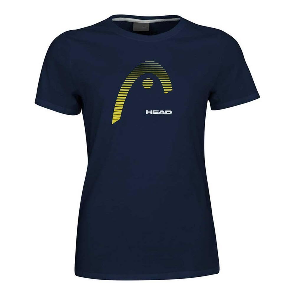 Head Women's Blue T Shirt Club Lara Yellow