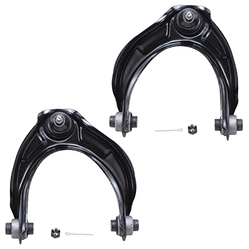 Image of Detroit Axle - 8pc Front End Control Arms Kit for 08-12 Honda Accord, 2 Upper Control Arm w /Ball Joint 4 Outer Inner Tie Rods 2 Boots 2008 2009 2010 2011 2012 Replacement