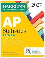 AP Statistics Premium, 2027: 9 Practice Tests + Comprehensive Review + Online Practice B0FWZYNBMQ Book Cover