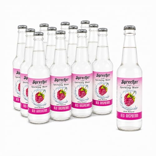 Sprecher Red Raspberry Sparkling Water, Zero Sugar and Zero Calories,