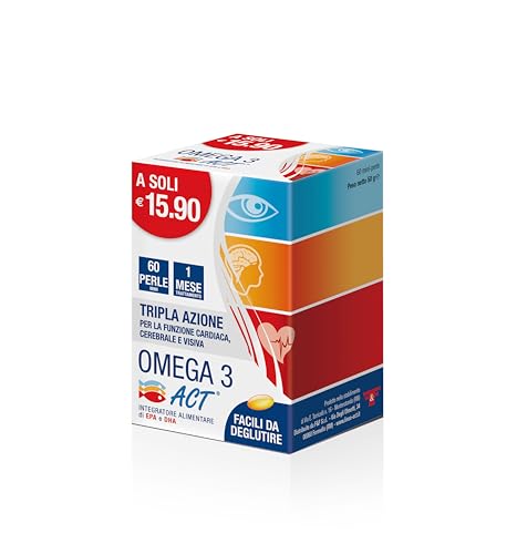 Omega 3 Act, Integratore Alimentare a base di Olio...