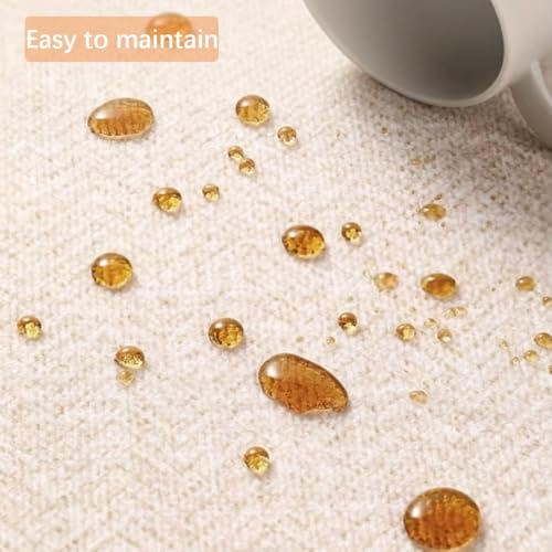 Tapis de salle à manger moderne lavable et antidérapant motif abstrait