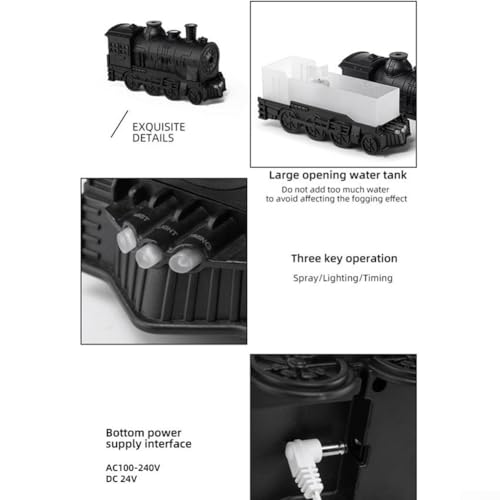Difusor aromático eléctrico con diseño de tren cobre 300ml miniatura 3