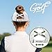Adjustable Golf Cap for Women – Breathable Ladies Golf Hats for Women with Magnetic Ball Marker & Tee Holders, Lightweight Women's Golf Hat, Ponytail-Compatible, Athletic Womens Hats - White
