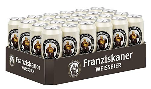 Franziskaner Hefe-Weizen Weissbier Dosenbier, EINWEG, Weissbier / Weizen Bier aus München (24 x 0.5 l Dose) - Image 4