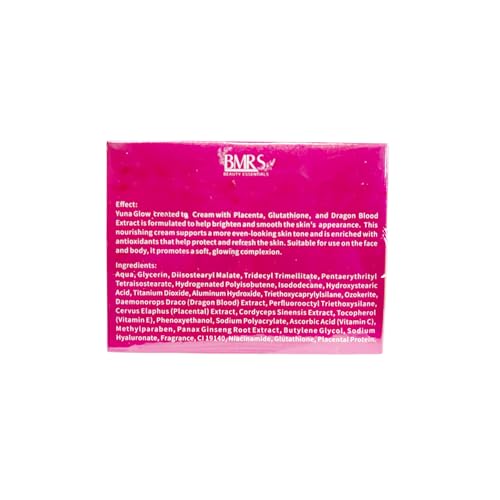 Generic BMRS YUNA GLOW Face & Body Cream with Placenta, Glutathione & Dragon Blood Extract - 200 ml