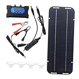 GARIOUANS Kit Panel Solar Portátil con Interfaz Type-c y Controlador para Carga Rápida y Segura Compatible con Batería de Coche Rv y Actividades al Aire