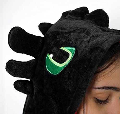 Kit Pijama Importado Banguela Com Pantufa Kigurumi Peludo Tamanho: P; Cor: Preto