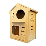 TRANSPIRABLE: Hay rejillas de ventilación en todos los lados para mantener la circulación del aire, lo que hace que el apartamento del gato sea fresco e inodoro.