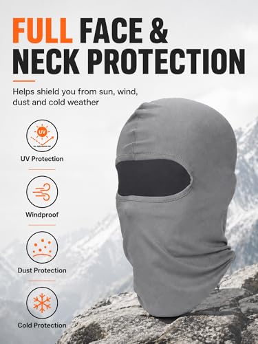 Image of SATINIOR 6 Pcs Ski Mask Cover Balaclava Full Face Mask Summer Face Cover UV Windproof Balaclava for Men Women Outdoor Sports