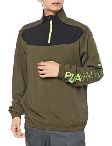 PUMA(プーマ) アウター ジャケット トレーニング TRAIN PUMA ウーブン 1/2 ジップ 521312 メンズ 521312 21年秋冬カラー グレープ リーフ(44) L