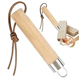 YRUHAN Schnitzmesser Kinder, Kinder Schnitzmesser mit Runder Klinge, Whittling Knife aus Edelstahl, Feines Schnitzen, Verhindert Verletzungen, Geeignet für Holzschnitzen, Seifenschnitzen