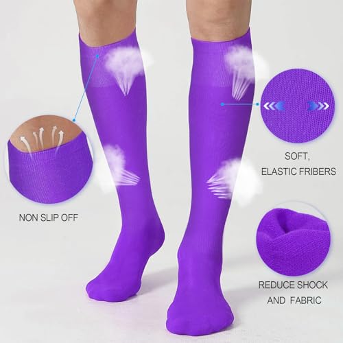 Image of XZQTIVE Baseball Softball Socks and Baseball Softball Belt Combo Set Knee-High Soccer Socks for Kids Youth Adult