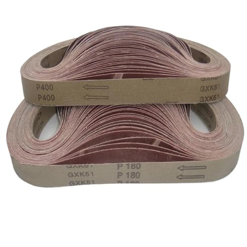 Vベルトの交換 金属ベルトグラインダー用 GXK51 10個 762*25mm ブラウンコランダムサンドベルト ブラウンアルミナ研磨サンディングベルト(Note)