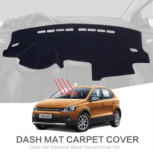 Alfombrilla de salpicadero antideslizante térmica para Polo GTI R 2009-2017 2