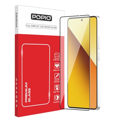 Image of POPIO Military-Grade Gorilla Tempered Glass for Redmi Note 13 / Redmi Note 13 Pro | 9H Hardness, Edge-to-Edge, Bubble-Free