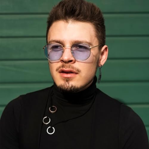 Feather Dangle Earrings for Men Punk Stainless Steel Huggie Hoop Dangle Earrings Hip Hop Feather Drop Earrings for Women4