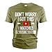 Men's Funny T-Shirt DIY Shirt Mechanic Engineer Garage T-Shirts Humorous Gifts Father's Day Tee (Large Military Green)