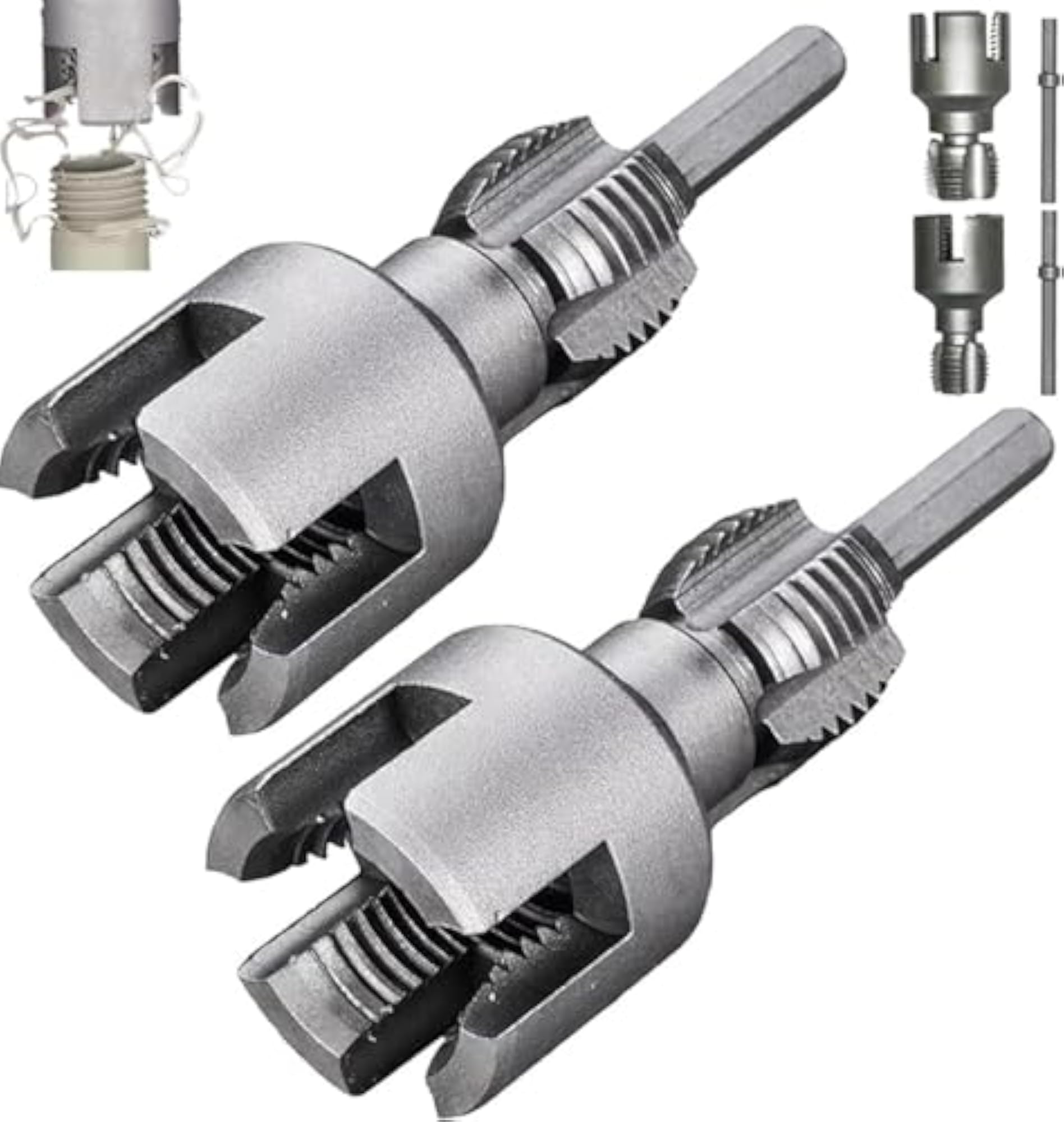 2-Piece Pipe Threading Tool Set for Plumbing