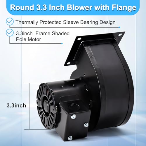 Image of Blower Motor for Dayton 1TDP1 4C004 Blower Fan, Centrifugal Blower Motor for Fasco B75 7021-2367 70213484 7021-5757 7021-3484
