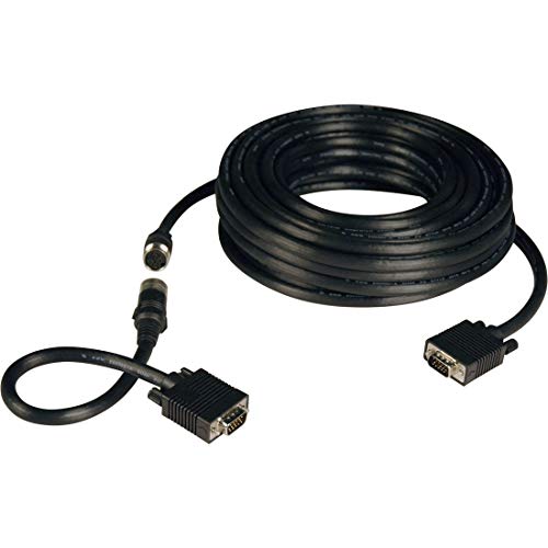 Tripp Lite 50ft VGA Coax Monitor Cable Easy Pull with RGB High Resolution HD15 M/M 50' - VGA cable kit - HD-15 (M) to HD-15 (M) 