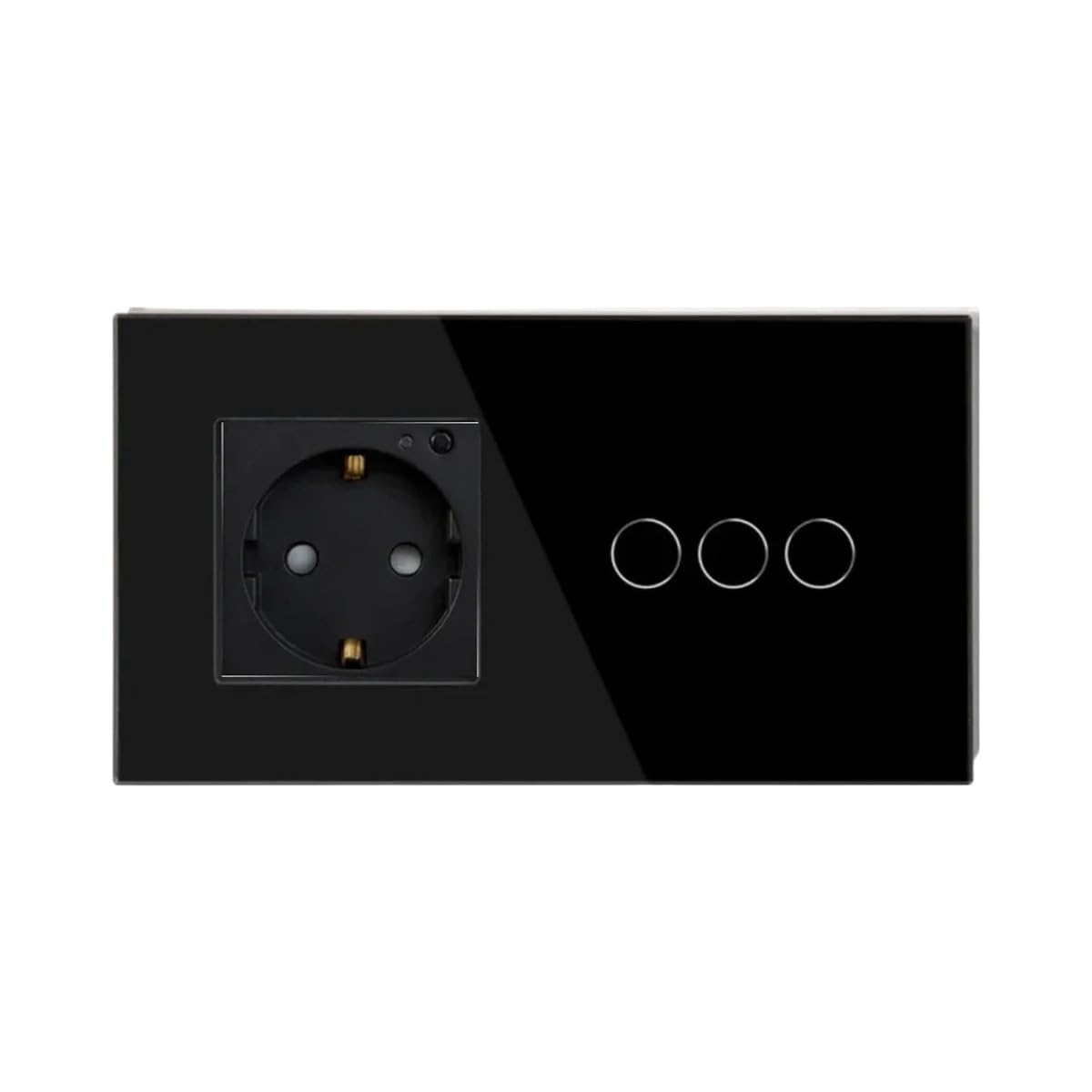 VViFi Smairt Wall Socket Touch Switch 16A Crystal Glass Electrical EU Outlet Plate Panel Controller Work with Tuya Arliexa G00glte Home New 2026 Electronic & Accessories