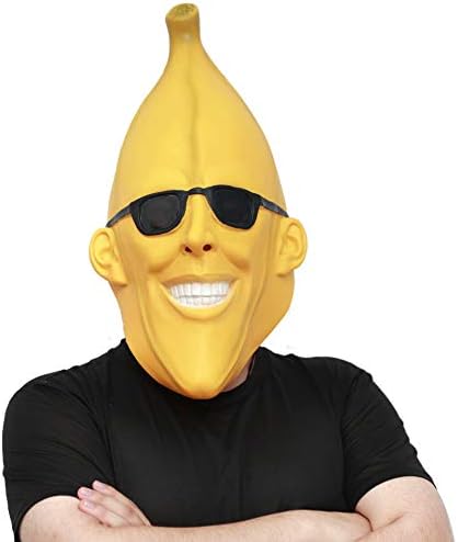 CreepyParty Banana Mask, Funny Costume for Halloween Party